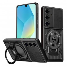 Θήκη Κινητού Defender Armor Case Αντικραδασμική ( Armor - Shockproof ) με ενσωματωμένη Magsafe βάση-δαχτυλίδι για SAMSUNG GALAXY A16 ΜΑΥΡΟ