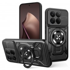 Θήκη Κινητού Defender Armor Case Αντικραδασμική ( Armor - Shockproof ) με ενσωματωμένη Magsafe βάση-δαχτυλίδι για XIAOMI 15T ΜΑΥΡΟ