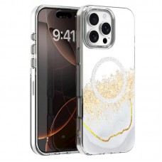 Θήκη Κινητού Epoxy Mag-Safe Μαγνητική για APPLE IPHONE 16 PRO MAX 6.9 ΑΣΠΡΟ