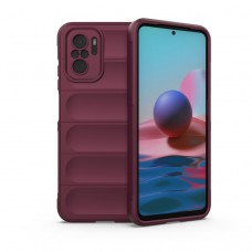 Θήκη Κινητού Magic Shield Αντικραδασμική (Shockproof) για XIAOMI REDMI NOTE 10 / 10S 4G ΜΑΡΟΝ