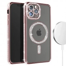 Θήκη Κινητού Avizar Diamond Around Strass για APPLE IPHONE 13 PRO MAX 6.7 ΡΟΖ