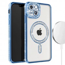 Θήκη Κινητού Avizar Diamond Around Strass για APPLE IPHONE 14 6.1 ΜΠΛΕ