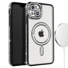 Θήκη Κινητού Avizar Diamond Around Strass για APPLE IPHONE 14 6.1 ΜΑΥΡΟ
