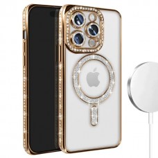 Θήκη Κινητού Avizar Diamond Around Strass για APPLE IPHONE 14 PRO 6.1 ΧΡΥΣΟ