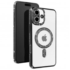 Θήκη Κινητού Avizar Diamond Around Strass για APPLE IPHONE 16 PLUS 6.7 ΜΑΥΡΟ