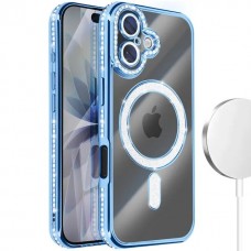 Θήκη Κινητού Avizar Diamond Around Strass για APPLE IPHONE 17 ΜΠΛΕ