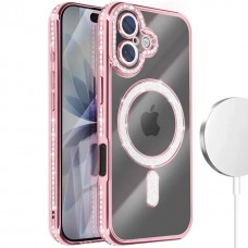 Θήκη Κινητού Avizar Diamond Around Strass για APPLE IPHONE 17 ΡΟΖ