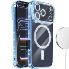 Θήκη Κινητού Avizar Diamond Around Strass για APPLE IPHONE 17 PRO ΜΠΛΕ