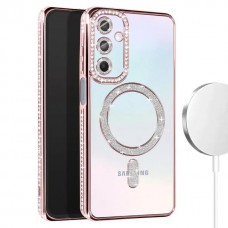 Θήκη Κινητού Avizar Diamond Around Strass για SAMSUNG GALAXY A55 5G ΡΟΖ