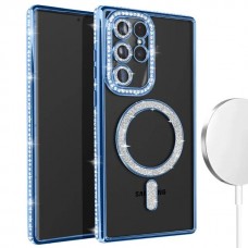 Θήκη Κινητού Avizar Diamond Around Strass για SAMSUNG GALAXY S23 ULTRA ΜΠΛΕ