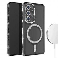 Θήκη Κινητού Avizar Diamond Around Strass για SAMSUNG GALAXY S24 ΜΑΥΡΟ