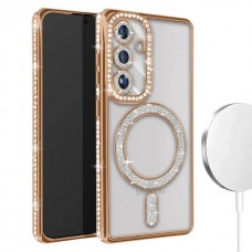 Θήκη Κινητού Avizar Diamond Around Strass για SAMSUNG GALAXY S24 PLUS ΧΡΥΣΟ