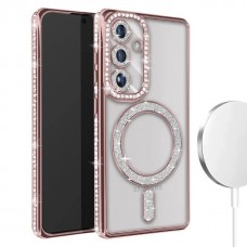 Θήκη Κινητού Avizar Diamond Around Strass για SAMSUNG GALAXY S26 PLUS ΡΟΖ