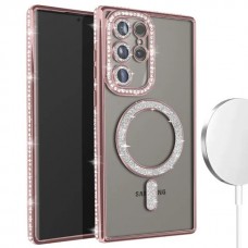 Θήκη Κινητού Avizar Diamond Around Strass για SAMSUNG GALAXY S26 ULTRA ΡΟΖ