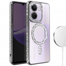 Θήκη Κινητού Avizar Diamond Around Strass για XIAOMI POCO C65 ΜΑΥΡΟ