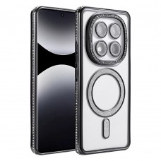 Θήκη Κινητού Avizar Diamond Around Strass για XIAOMI POCO X7 5G ΜΑΥΡΟ