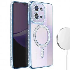 Θήκη Κινητού Avizar Diamond Around Strass για XIAOMI REDMI 15C 5G ΜΠΛΕ