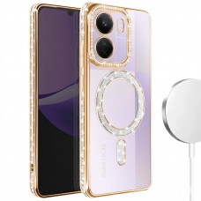 Θήκη Κινητού Avizar Diamond Around Strass για XIAOMI REDMI 13C 4G ΧΡΥΣΟ