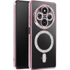 Θήκη Κινητού Avizar Diamond Around Strass για XIAOMI REDMI 14C ΡΟΖ