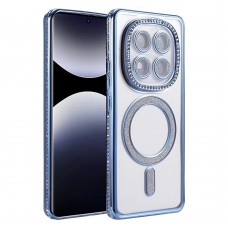 Θήκη Κινητού Avizar Diamond Around Strass για XIAOMI REDMI NOTE 14 PRO 5G ΜΠΛΕ