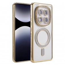 Θήκη Κινητού Avizar Diamond Around Strass για XIAOMI REDMI NOTE 15 PRO 4G ΧΡΥΣΟ