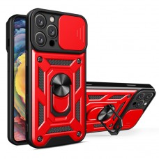 Θήκη Κινητού TechSuit CamShield Αντικραδασμική ( Armor - Shockproof ) με ενσωματωμένη βάση-δαχτυλίδι και κάλυμμα καμερών για APPLE IPHONE 16 PRO 6.3 ΚΟΚΚΙΝΟ
