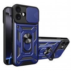 Θήκη Κινητού TechSuit CamShield Αντικραδασμική ( Armor - Shockproof ) με ενσωματωμένη βάση-δαχτυλίδι και κάλυμμα καμερών για APPLE IPHONE 17 ΣΚΟΥΡΟ ΜΠΛΕ