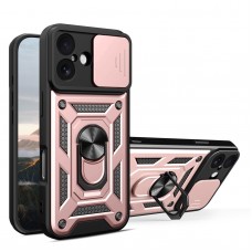 Θήκη Κινητού TechSuit CamShield Αντικραδασμική ( Armor - Shockproof ) με ενσωματωμένη βάση-δαχτυλίδι και κάλυμμα καμερών για APPLE IPHONE 17 ΡΟΖ