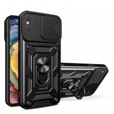 Θήκη Κινητού TechSuit CamShield Αντικραδασμική ( Armor - Shockproof ) με ενσωματωμένη βάση-δαχτυλίδι και κάλυμμα καμερών για APPLE IPHONE XR 6.1 ΜΑΥΡΟ