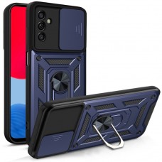 Θήκη Κινητού TechSuit CamShield Αντικραδασμική ( Armor - Shockproof ) με ενσωματωμένη βάση-δαχτυλίδι και κάλυμμα καμερών για SAMSUNG GALAXY A34 5G ΣΚΟΥΡΟ ΜΠΛΕ