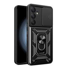 Θήκη Κινητού TechSuit CamShield Αντικραδασμική ( Armor - Shockproof ) με ενσωματωμένη βάση-δαχτυλίδι και κάλυμμα καμερών για SAMSUNG GALAXY A35 5G ΜΑΥΡΟ