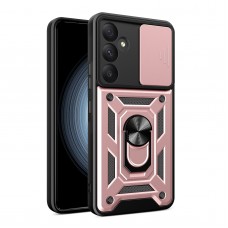 Θήκη Κινητού TechSuit CamShield Αντικραδασμική ( Armor - Shockproof ) με ενσωματωμένη βάση-δαχτυλίδι και κάλυμμα καμερών για SAMSUNG GALAXY A35 5G ΡΟΖ