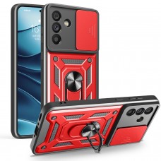 Θήκη Κινητού TechSuit CamShield Αντικραδασμική ( Armor - Shockproof ) με ενσωματωμένη βάση-δαχτυλίδι και κάλυμμα καμερών για SAMSUNG GALAXY A36 ΚΟΚΚΙΝΟ