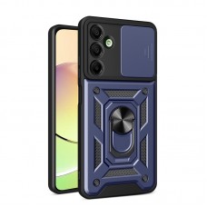 Θήκη Κινητού TechSuit CamShield Αντικραδασμική ( Armor - Shockproof ) με ενσωματωμένη βάση-δαχτυλίδι και κάλυμμα καμερών για SAMSUNG GALAXY A37 ΣΚΟΥΡΟ ΜΠΛΕ