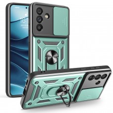 Θήκη Κινητού TechSuit CamShield Αντικραδασμική ( Armor - Shockproof ) με ενσωματωμένη βάση-δαχτυλίδι και κάλυμμα καμερών για SAMSUNG GALAXY A54 5G ΣΚΟΥΡΟ ΠΡΑΣΙΝΟ