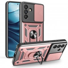 Θήκη Κινητού TechSuit CamShield Αντικραδασμική ( Armor - Shockproof ) με ενσωματωμένη βάση-δαχτυλίδι και κάλυμμα καμερών για SAMSUNG GALAXY A56 ΡΟΖ