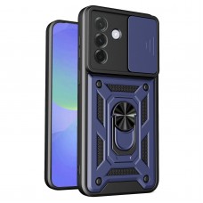 Θήκη Κινητού TechSuit CamShield Αντικραδασμική ( Armor - Shockproof ) με ενσωματωμένη βάση-δαχτυλίδι και κάλυμμα καμερών για SAMSUNG GALAXY A57 ΣΚΟΥΡΟ ΜΠΛΕ
