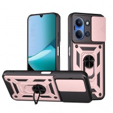 Θήκη Κινητού TechSuit CamShield Αντικραδασμική ( Armor - Shockproof ) με ενσωματωμένη βάση-δαχτυλίδι και κάλυμμα καμερών για XIAOMI POCO C85 4G ΡΟΖ
