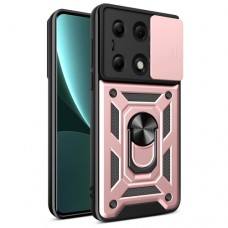 Θήκη Κινητού TechSuit CamShield Αντικραδασμική ( Armor - Shockproof ) με ενσωματωμένη βάση-δαχτυλίδι και κάλυμμα καμερών για XIAOMI POCO M6 PRO 4G ΡΟΖ