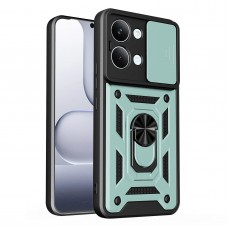 Θήκη Κινητού TechSuit CamShield Αντικραδασμική ( Armor - Shockproof ) με ενσωματωμένη βάση-δαχτυλίδι και κάλυμμα καμερών για XIAOMI POCO X8 PRO MAX ΣΚΟΥΡΟ ΠΡΑΣΙΝΟ