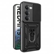 Θήκη Κινητού TechSuit CamShield Αντικραδασμική ( Armor - Shockproof ) με ενσωματωμένη βάση-δαχτυλίδι και κάλυμμα καμερών για XIAOMI REDMI 15 4G (171) ΜΑΥΡΟ