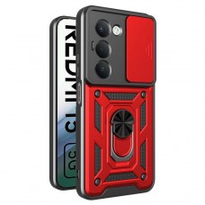 Θήκη Κινητού TechSuit CamShield Αντικραδασμική ( Armor - Shockproof ) με ενσωματωμένη βάση-δαχτυλίδι και κάλυμμα καμερών για XIAOMI REDMI 15 5G (171) ΚΟΚΚΙΝΟ