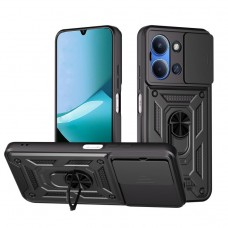 Θήκη Κινητού TechSuit CamShield Αντικραδασμική ( Armor - Shockproof ) με ενσωματωμένη βάση-δαχτυλίδι και κάλυμμα καμερών για XIAOMI REDMI 15C 5G ΜΑΥΡΟ