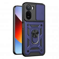 Θήκη Κινητού TechSuit CamShield Αντικραδασμική ( Armor - Shockproof ) με ενσωματωμένη βάση-δαχτυλίδι και κάλυμμα καμερών για XIAOMI REDMI A7 PRO 4G ΣΚΟΥΡΟ ΜΠΛΕ