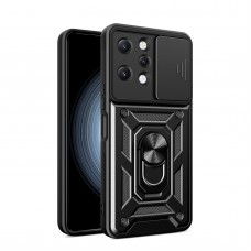 Θήκη Κινητού TechSuit CamShield Αντικραδασμική ( Armor - Shockproof ) με ενσωματωμένη βάση-δαχτυλίδι και κάλυμμα καμερών για XIAOMI REDMI 12 ΜΑΥΡΟ