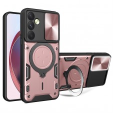 Θήκη Κινητού TechSuit CamGuard Pro Αντικραδασμική ( Armor - Shockproof ) με ενσωματωμένη βάση-δαχτυλίδι και κάλυμμα καμερών για SAMSUNG GALAXY A35 5G ΡΟΖ