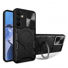 Θήκη Κινητού TechSuit CamGuard Pro Αντικραδασμική ( Armor - Shockproof ) με ενσωματωμένη βάση-δαχτυλίδι και κάλυμμα καμερών για SAMSUNG GALAXY A37 ΜΑΥΡΟ
