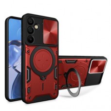 Θήκη Κινητού TechSuit CamGuard Pro Αντικραδασμική ( Armor - Shockproof ) με ενσωματωμένη βάση-δαχτυλίδι και κάλυμμα καμερών για SAMSUNG GALAXY A37 ΚΟΚΚΙΝΟ
