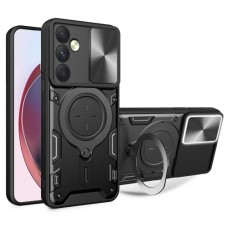 Θήκη Κινητού TechSuit CamGuard Pro Αντικραδασμική ( Armor - Shockproof ) με ενσωματωμένη βάση-δαχτυλίδι και κάλυμμα καμερών για SAMSUNG GALAXY A55 5G ΜΑΥΡΟ