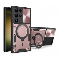 Θήκη Κινητού TechSuit CamGuard Pro Αντικραδασμική ( Armor - Shockproof ) με ενσωματωμένη βάση-δαχτυλίδι και κάλυμμα καμερών για SAMSUNG GALAXY S25 ULTRA ΡΟΖ
